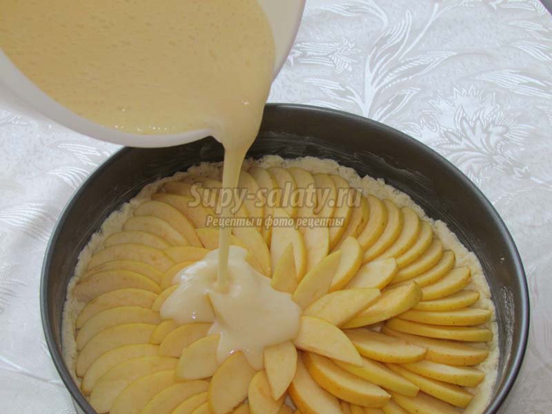 пирог с яблоками рецепт пошагово