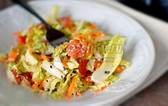 Салат из пекинской капусты рецепты с фото