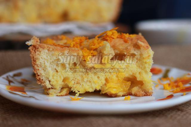 апельсиново-яблочный пирог