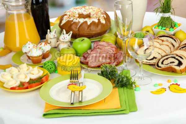 Пасхальный стол: ТОП -10 популярных блюд и оформление! 