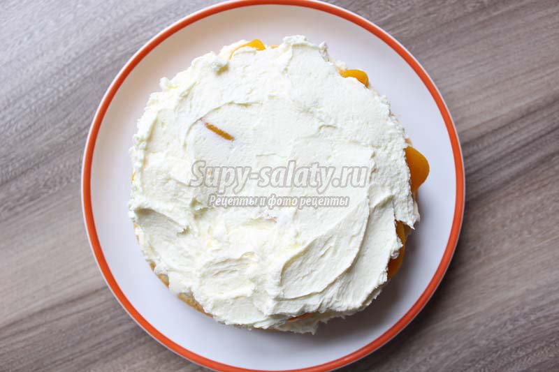персиковый торт фото