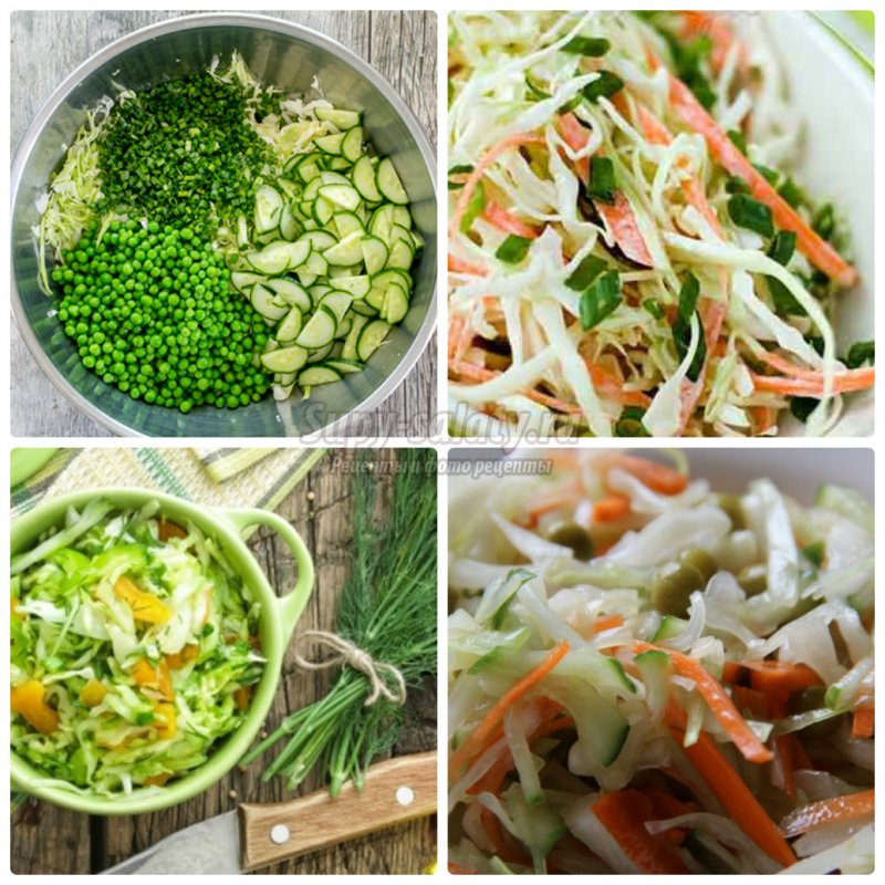 Салат со свежей капустой. Лучшие рецепты весны