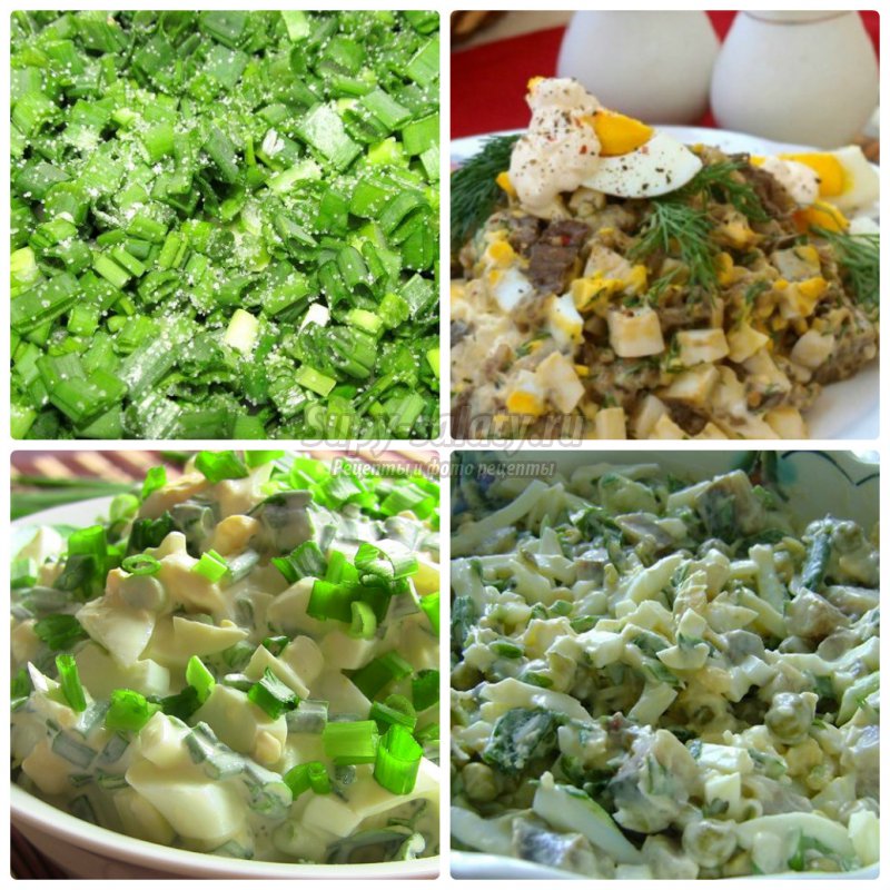 Салат с луком и яйцом. Вкусные весенние варианты