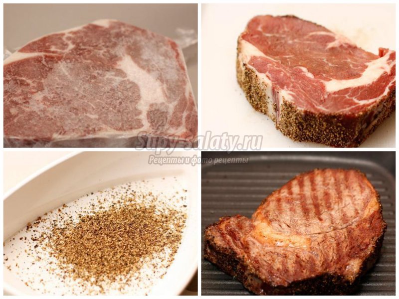 Как приготовить стейк из говядины на сковороде: золотые рецепты с фото