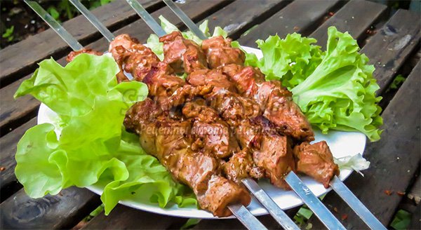Рецепт шашлычков из нежной свинины
